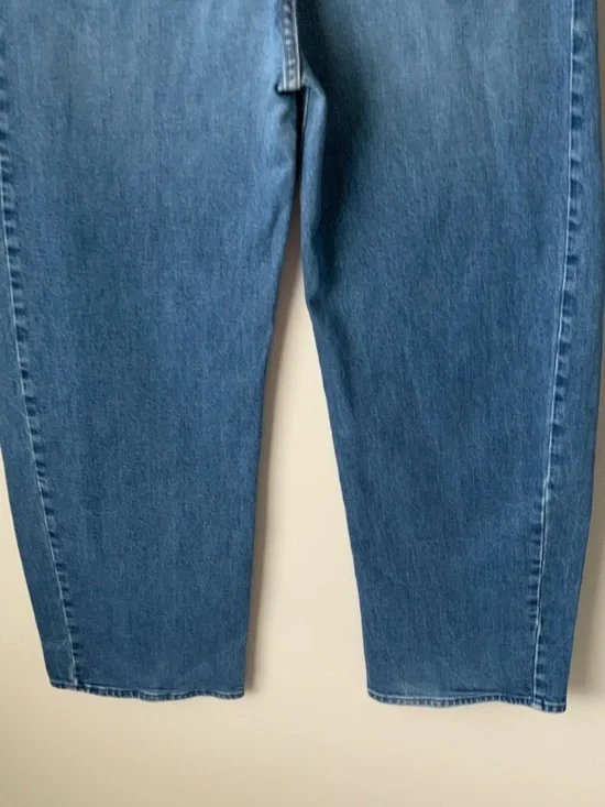 MOTHER SUPERIOR Jeans Full-Pipe Flood It’s a Small World Blue Size 27 - Picture 7 of 14